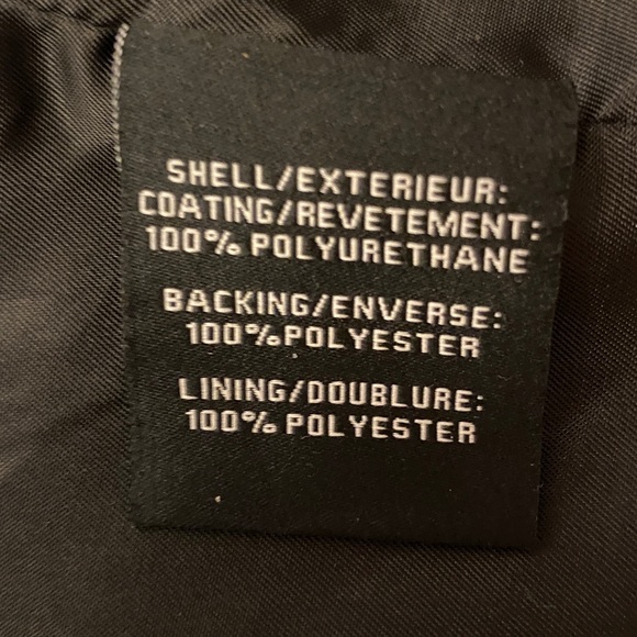 7 For All Mankind Quilted Black Faux Leather Jacket - Picture 10 of 11